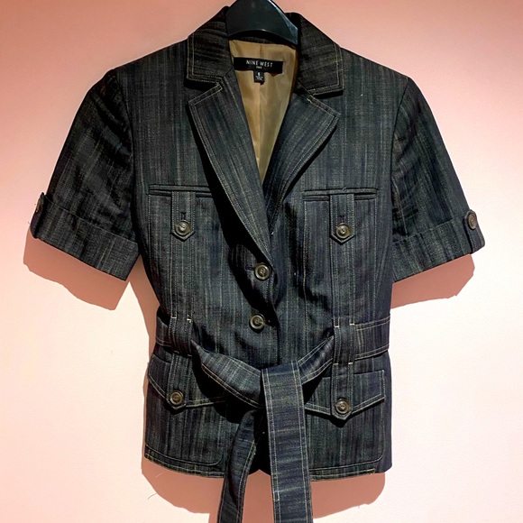Nine West dark denim jacket